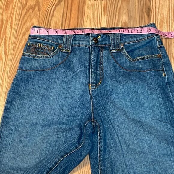 Wide Leg Crop, Capri Jeans, Y2K, 2010’s Embroidered, 4 - Picture 4 of 8